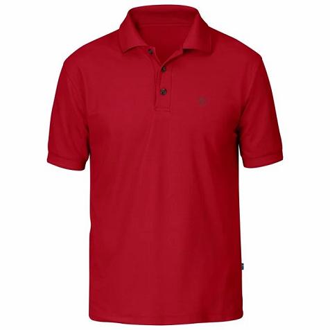 Fjällräven Men Crowley Pique T-Shirt Red PH147933 Philippines